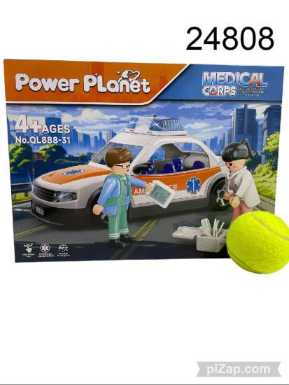 Imagen de VEHICULO ARMABLE A PILA C/ ACCESORIOS 6.25